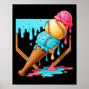 Eiscreme verkaufen Funny Sell Männer Kinder Jungen Poster