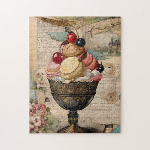 Eiscreme Vintage-Collage