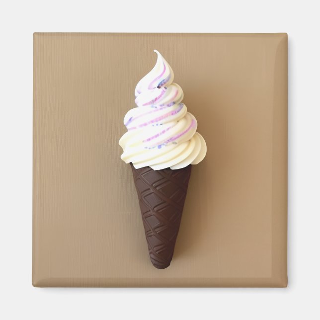 Eiscreme-Waffel Magnet (Vorne)
