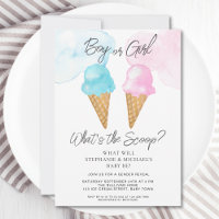 Eiscreme Was ist das Party des Scoop Gender Reveal