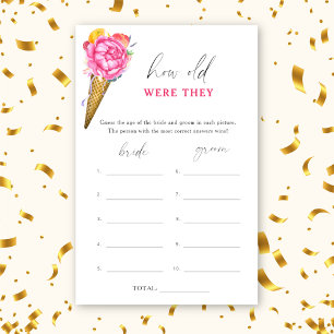 Eiscreme - Wie alt waren sie Brautwild