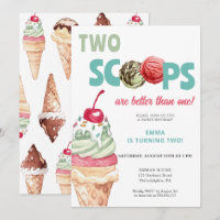 Eiscreme zum Geburtstag Einladung von zwei Schotte