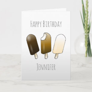 Eiscreme zum Geburtstag Karte