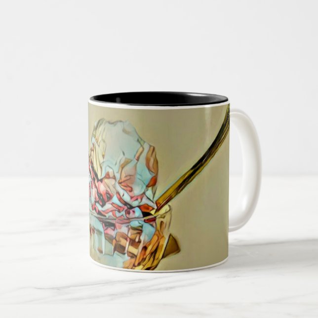 Eiscreme Zweifarbige Tasse (VorderseiteRechts)