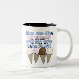 Eiscreme Zweifarbige Tasse
