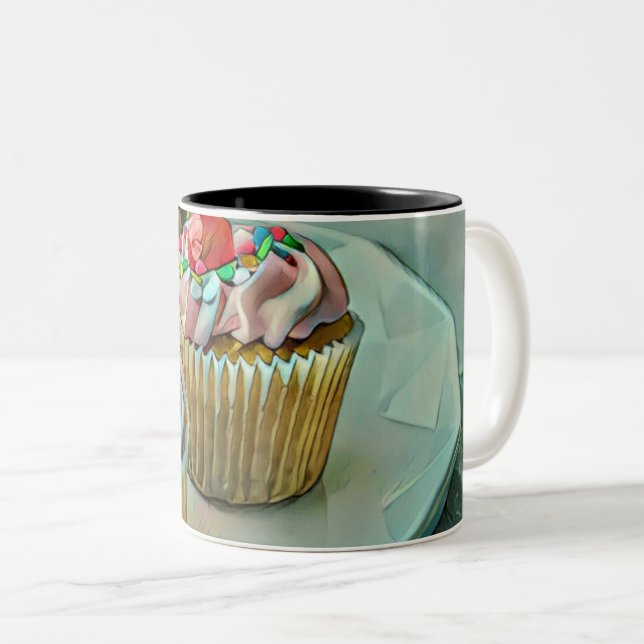 Eiscreme Zweifarbige Tasse (VorderseiteRechts)