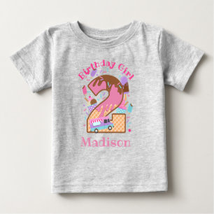 Eiscreme Zweiter Geburtstag Kleinkind T-Shirts