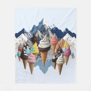 Eiscremeberge Fleecedecke