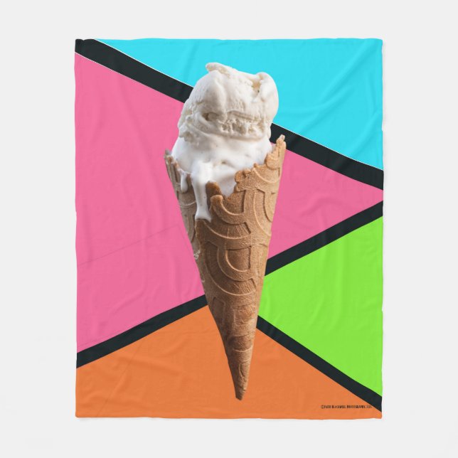Eiscremedecke Fleecedecke (Vorderseite)