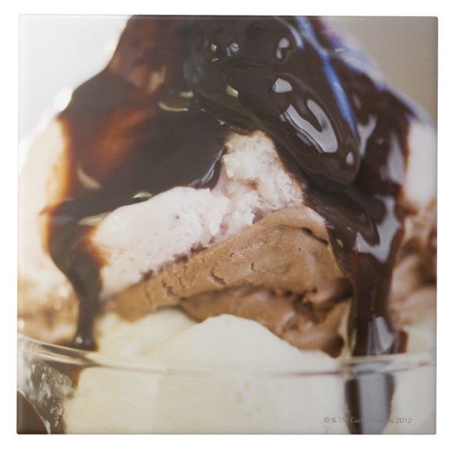 Eiscremeeiscremebecher Fliese (Vorderseite)