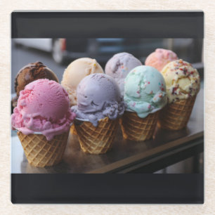 Eiscremeflug Glasuntersetzer