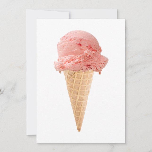 Eiscremekegel-Party Einladung (Vorderseite)