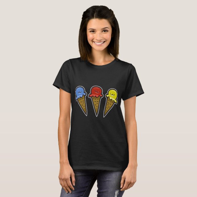 Eiscremekonen Nr. 4 T-Shirt (Vorne ganz)