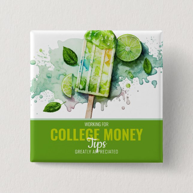Eiscremekonen, wertvolle Tipps, Uni Geld Button (Vorderseite)