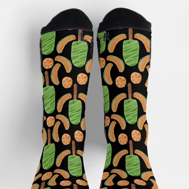 Eiscrememuster | Lollenmuster | Lollipop 12 Socken (Oben)