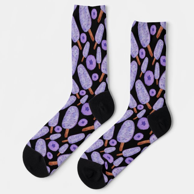 Eiscrememuster | Lollenmuster | Lollipop 14 Socken (Linkes Detail)