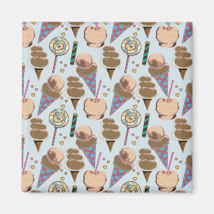 Eiscrememuster Lollenmuster Lollipop 25 Magnet