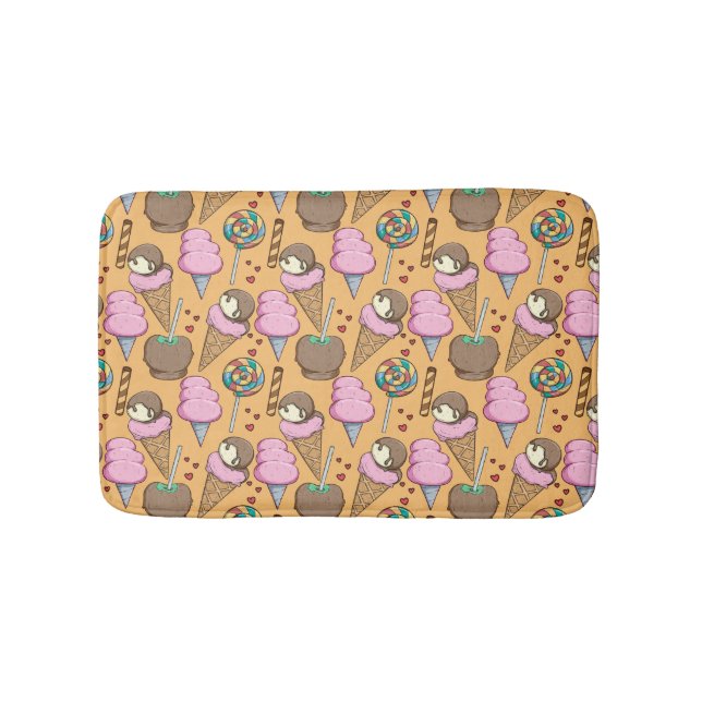 Eiscrememuster | Lollenmuster | Lollipop 26 Badematte (Vorderseite)