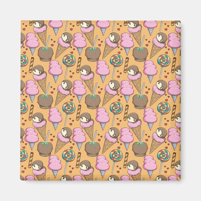 Eiscrememuster | Lollenmuster | Lollipop 26 Magnet (Vorne)