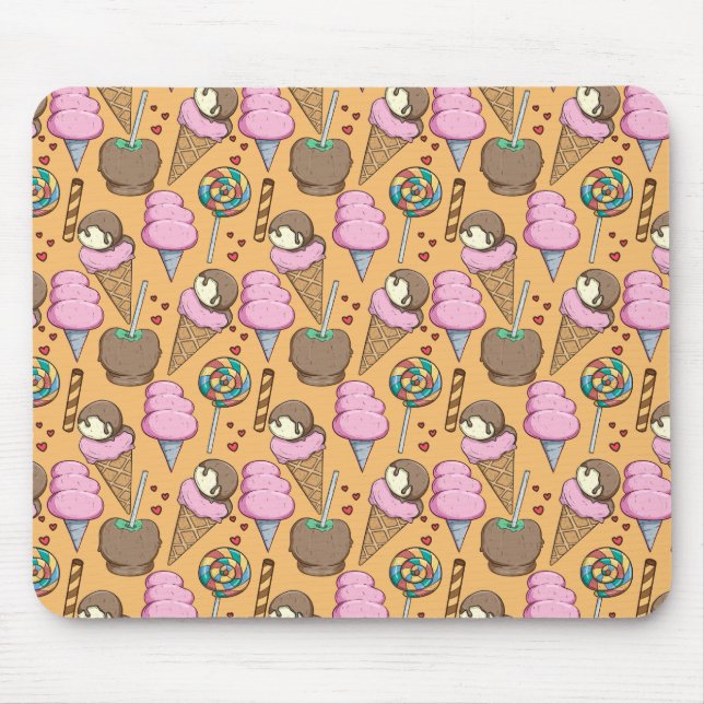 Eiscrememuster | Lollenmuster | Lollipop 26 Mousepad (Vorne)