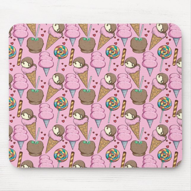 Eiscrememuster | Lollenmuster | Lollipop 26 Mousepad (Vorne)