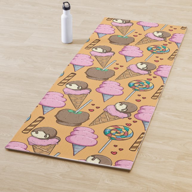 Eiscrememuster | Lollenmuster | Lollipop 26 Yogamatte (Beispiel)