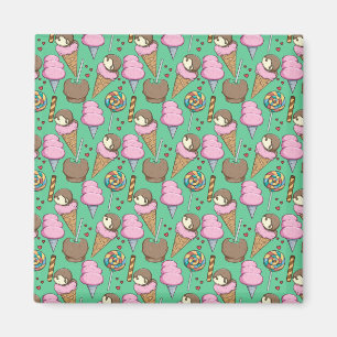 Eiscrememuster Lollenmuster Lollipop 29 Magnet