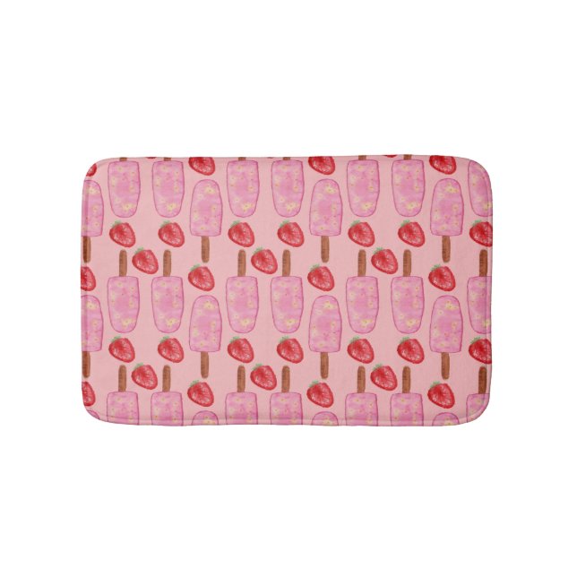 Eiscrememuster | Lollenmuster | Lollipop 2 Badematte (Vorderseite)