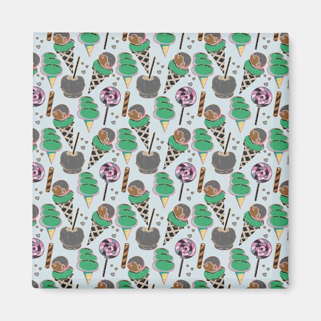 Eiscrememuster | Lollenmuster | Lollipop 30 Magnet (Vorne)
