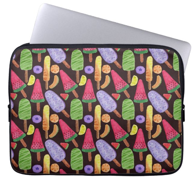 Eiscrememuster | Lollenmuster | Lollipop 4 Laptopschutzhülle (Vorderseite)