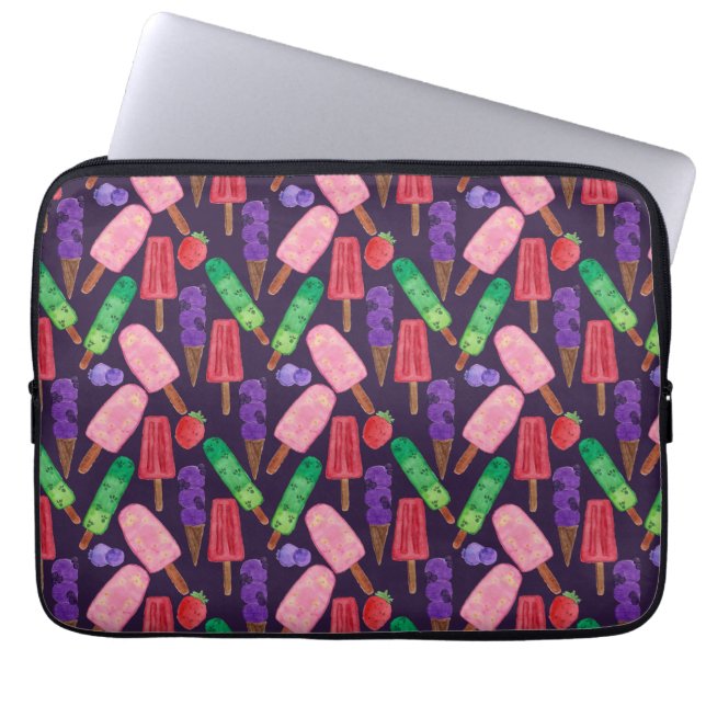 Eiscrememuster | Lollenmuster | Lollipop 6 Laptopschutzhülle (Vorderseite)