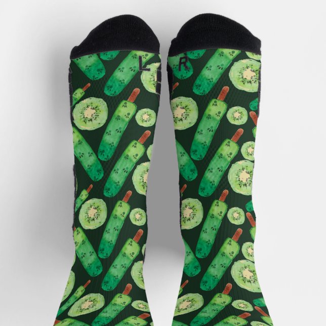Eiscrememuster | Lollenmuster | Lollipop 8 Socken (Oben)