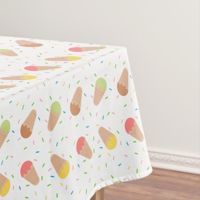 Eiscremes und Sprinklen Tischdecke (Beispiel)