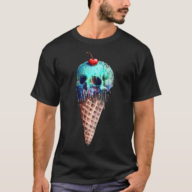 Eiscremeschädel T-Shirt (Vorderseite)
