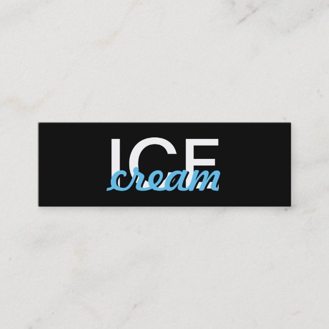 Eiscremeskarte Treuekarte (Vorderseite)
