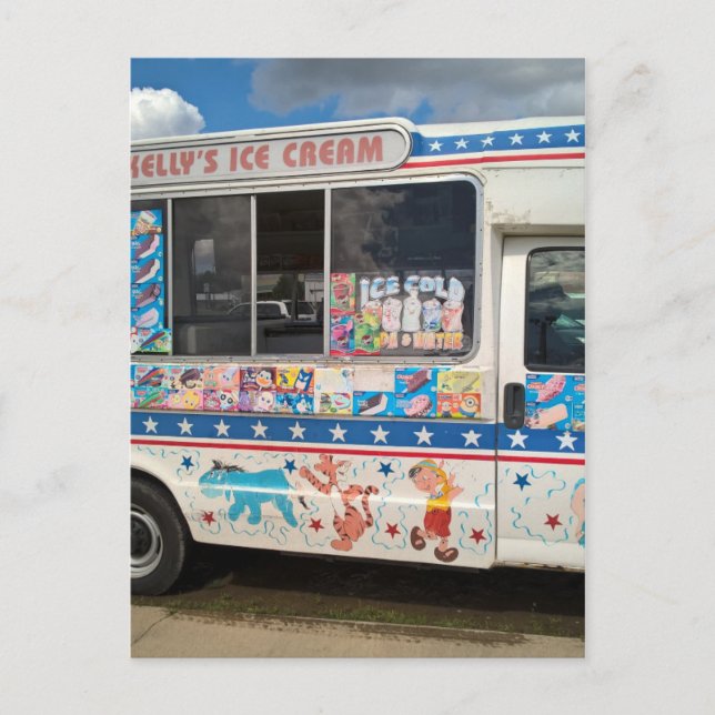 Eiscremeskutter Postkarte (Vorderseite)