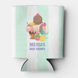 Eiscremesuppen mit Sprinkles Babydusche Dosenkühler