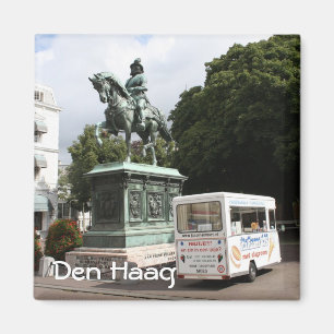 Eisdielen und Statue Magnet