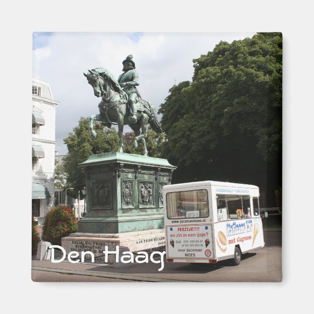 Eisdielen und Statue Magnet (Vorne)