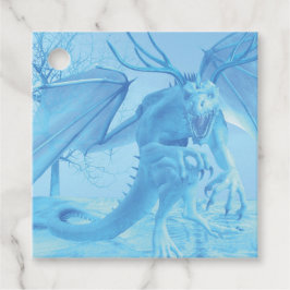 Eisdrache mit Geweih Geschenkanhänger