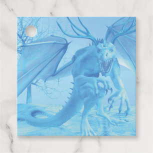 Eisdrache mit Geweih Geschenkanhänger