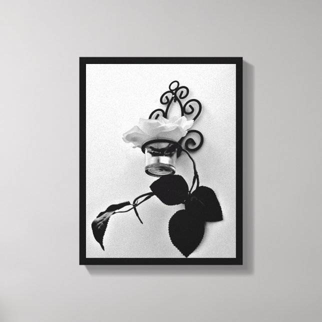 Eisen Blume Sconce Leinwanddruck (Vorderseite)