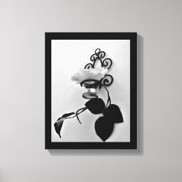 Eisen Blume Sconce Leinwanddruck