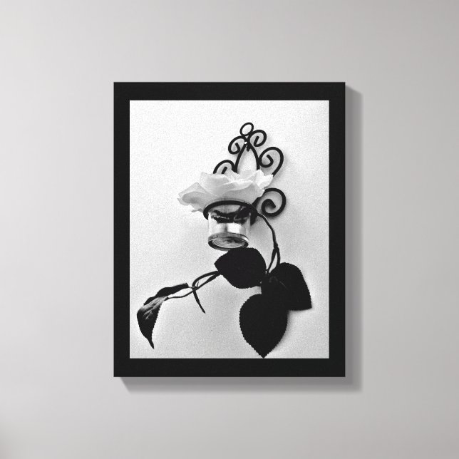 Eisen Blume Sconce Leinwanddruck (Vorderseite)