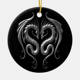 Eisen-Drachen Keramik Ornament