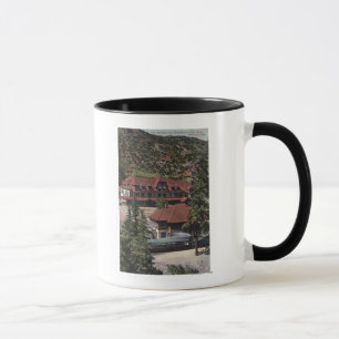 Eisen entspringt Zahn-Straßen-Station u. Hotel Tasse