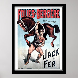 Eisen-Jack Vintages Zirkusposter Poster