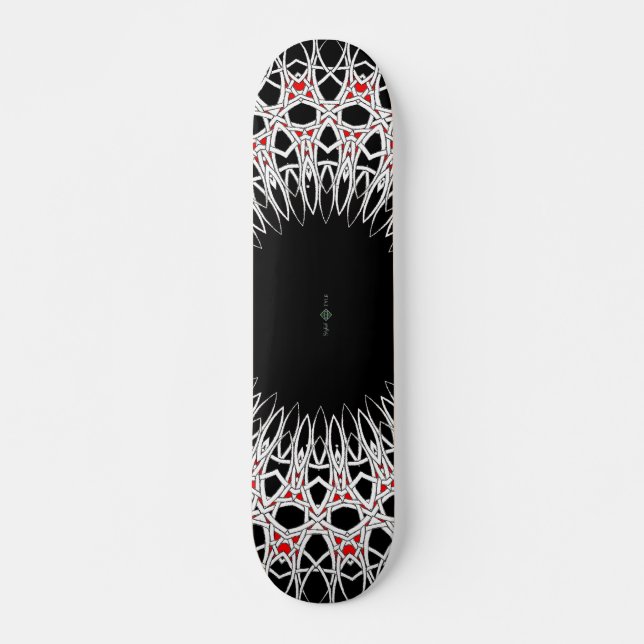 Eisen-QuerMandala 2 Skateboard (Vorne)