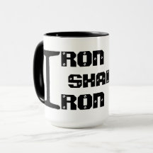 EISEN SCHÄRFT EISEN-Kaffee-Tasse