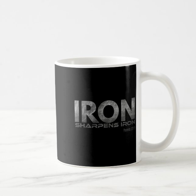 Eisen schärft Eisen  Kaffeetasse (Rechts)